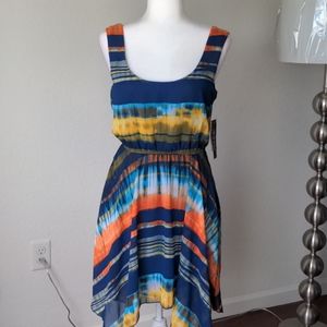 Multicolor Handkerchief Style Dress